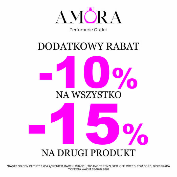 dodatkowy rabat -10% na wszystko, na drugi produkt dodatkowy rabat -15%