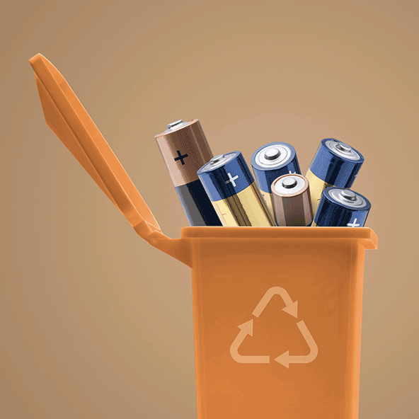 kosz na baterie