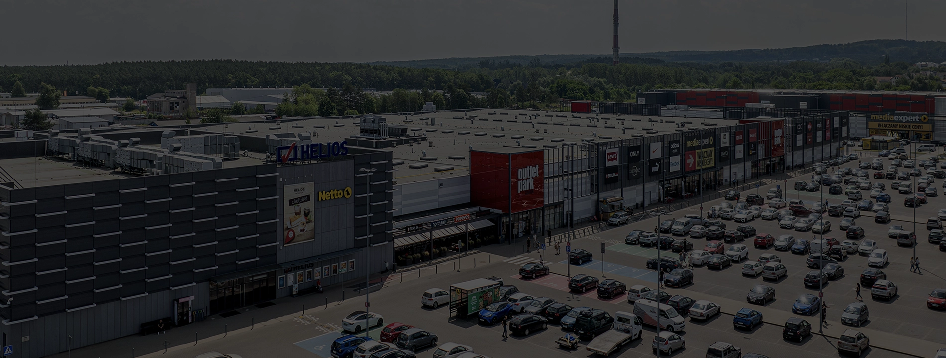 zdjęcie outlet park szczecin z lotu ptaka