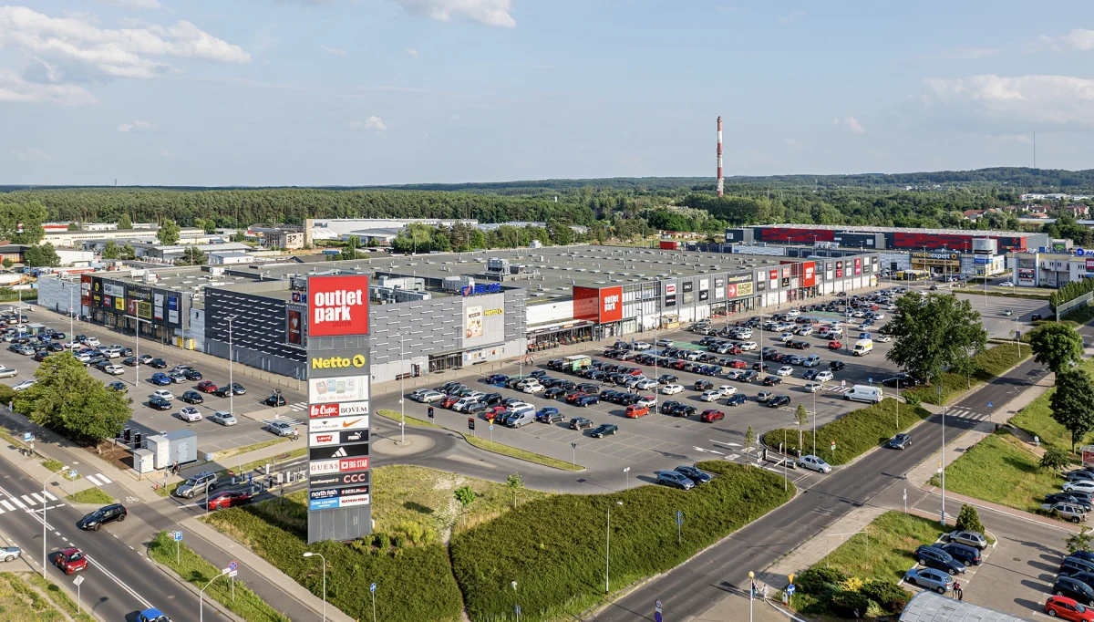 outlet park szczecin z lotu ptaka