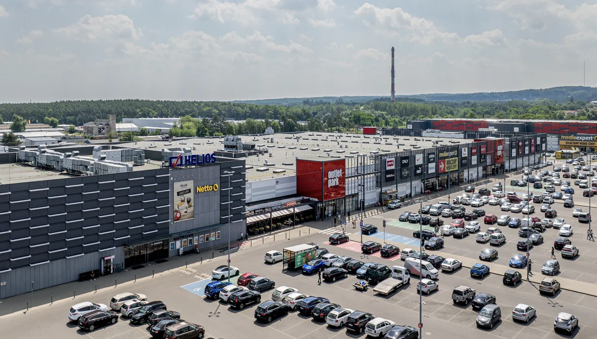 zdjęcie outlet park szczecin z lotu ptaka