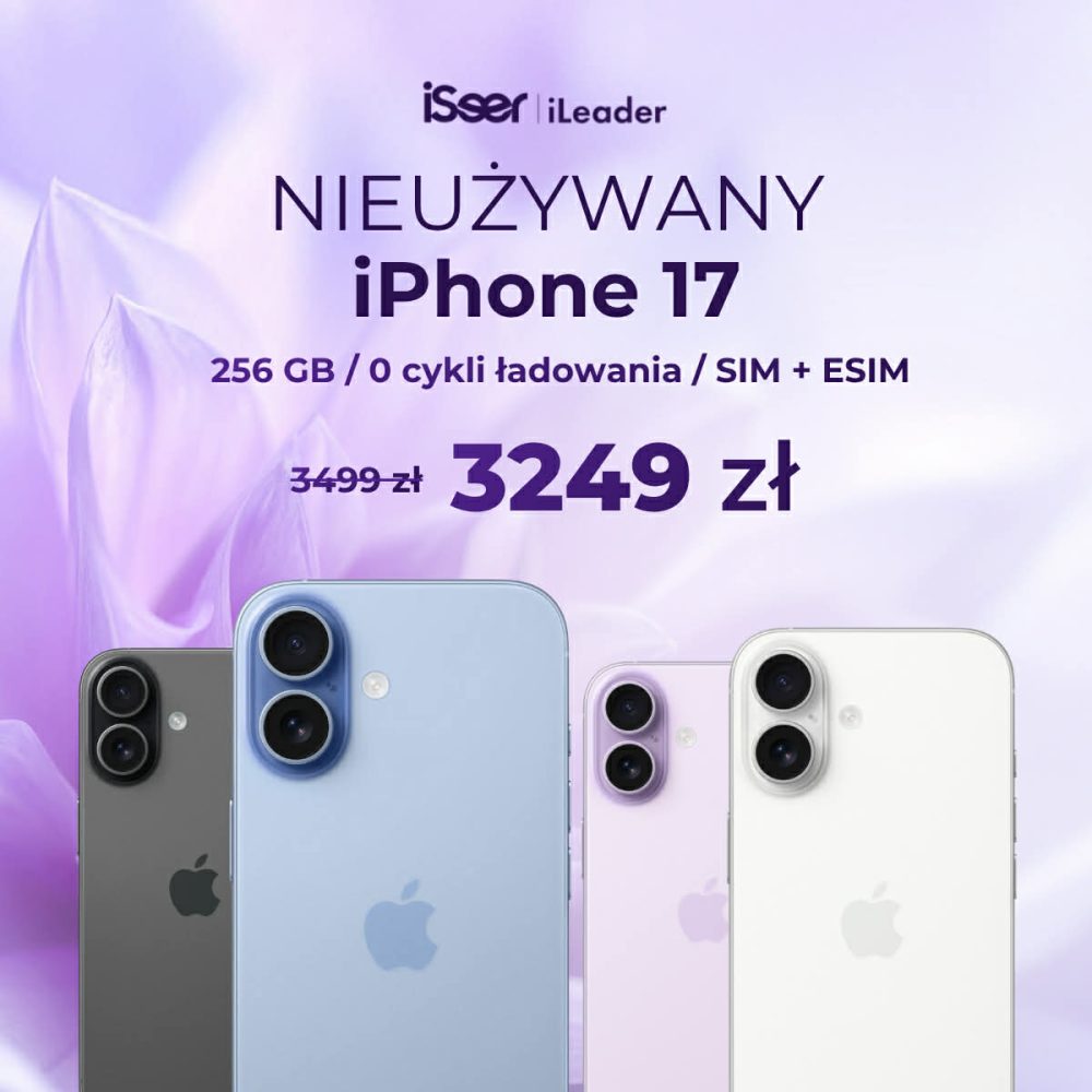Nie używany iPhone 17 256 GB w promocji iSeer Outlet Park Szczecin cena 3249 zł