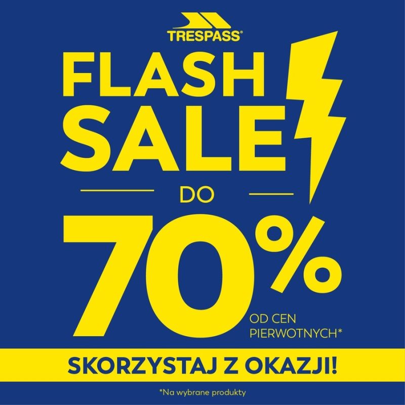 Flash Sale Trespass do 70 procent taniej Outlet Park Szczecin