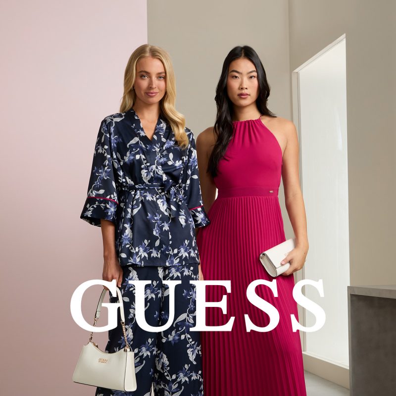 Kolekcja GUESS Outlet – eleganckie sukienki i torebki dla kobiet w Outlet Park Szczecin