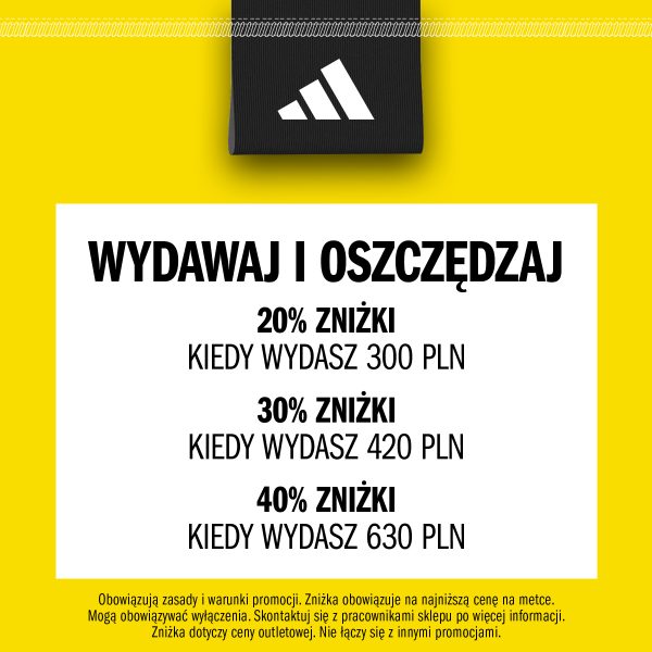Promocja adidas Outlet Park Szczecin rabaty do 40 procent przy większych zakupach