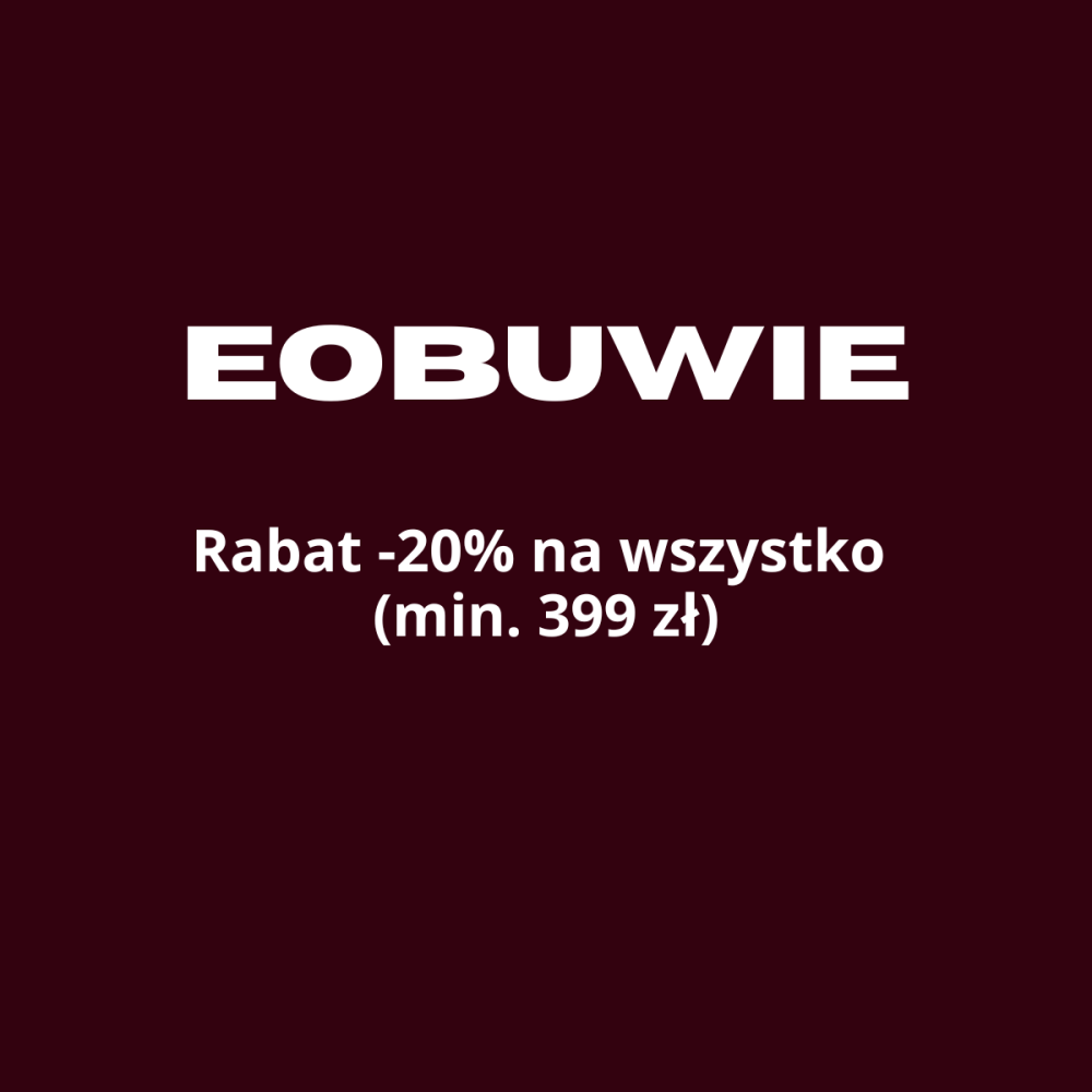 Rabat -20% na wszystko w Eobuwie