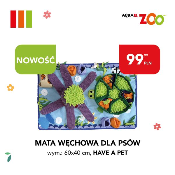 Mata węchowa dla psów Aquael Zoo, wymiary 60x40cm