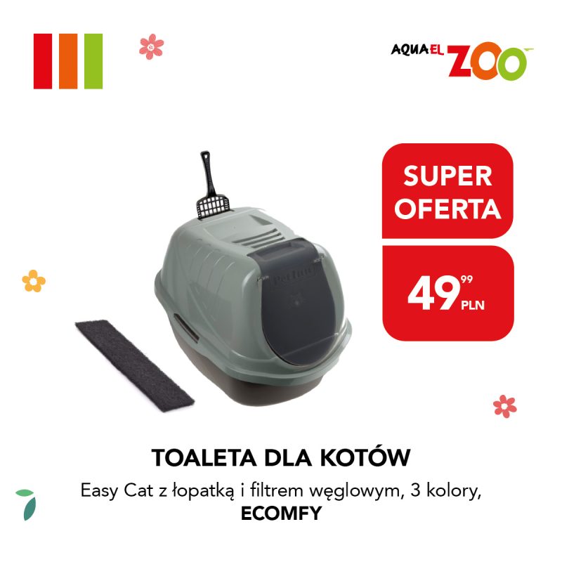 Toaleta dla kota Easy Cat z filtrem węglowym
