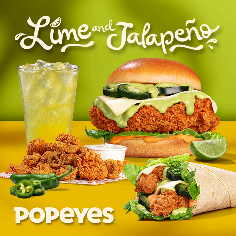 Burger i wrap Lime and Jalapeno w Popeyes