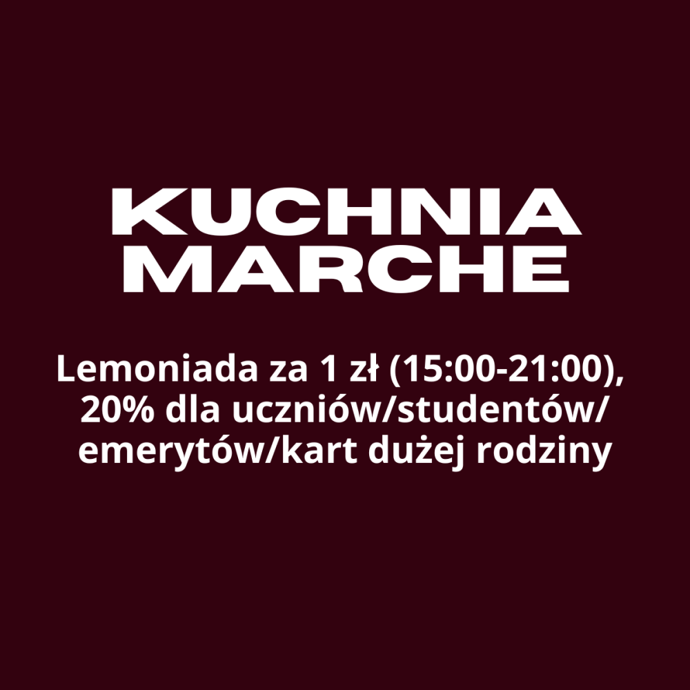 Lemoniada w Kuchnia Marche dla każdego
