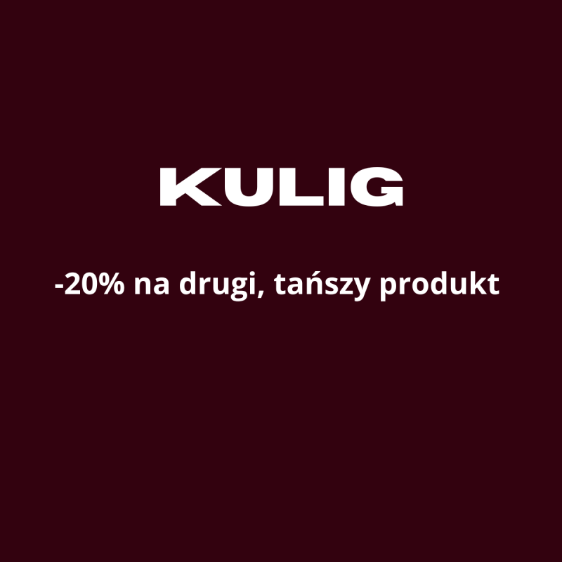 Logo Kulig i informacja o rabacie -20%