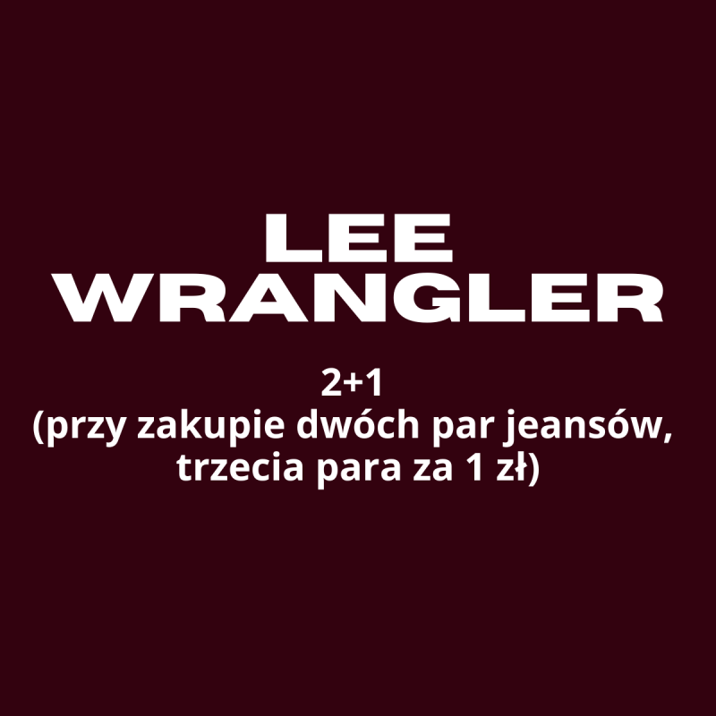 Promocja 2+1 na jeansy Lee i Wrangler