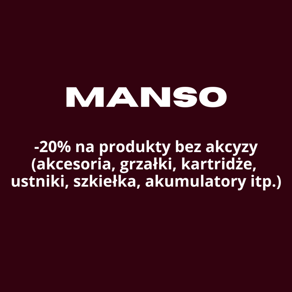 Oferta MANSO -20% na produkty bez akcyzy