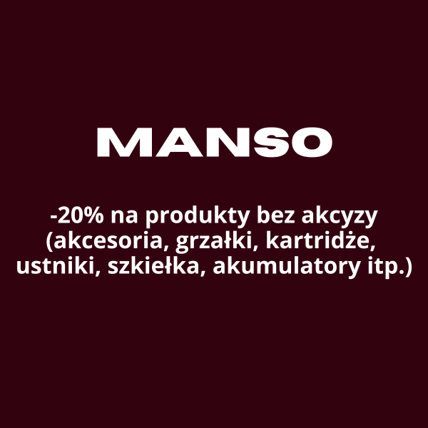 Oferta MANSO -20% na produkty bez akcyzy