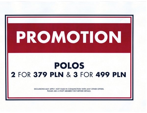 Koszulki polo promocja pakietowa 2 za 379 3 za 499