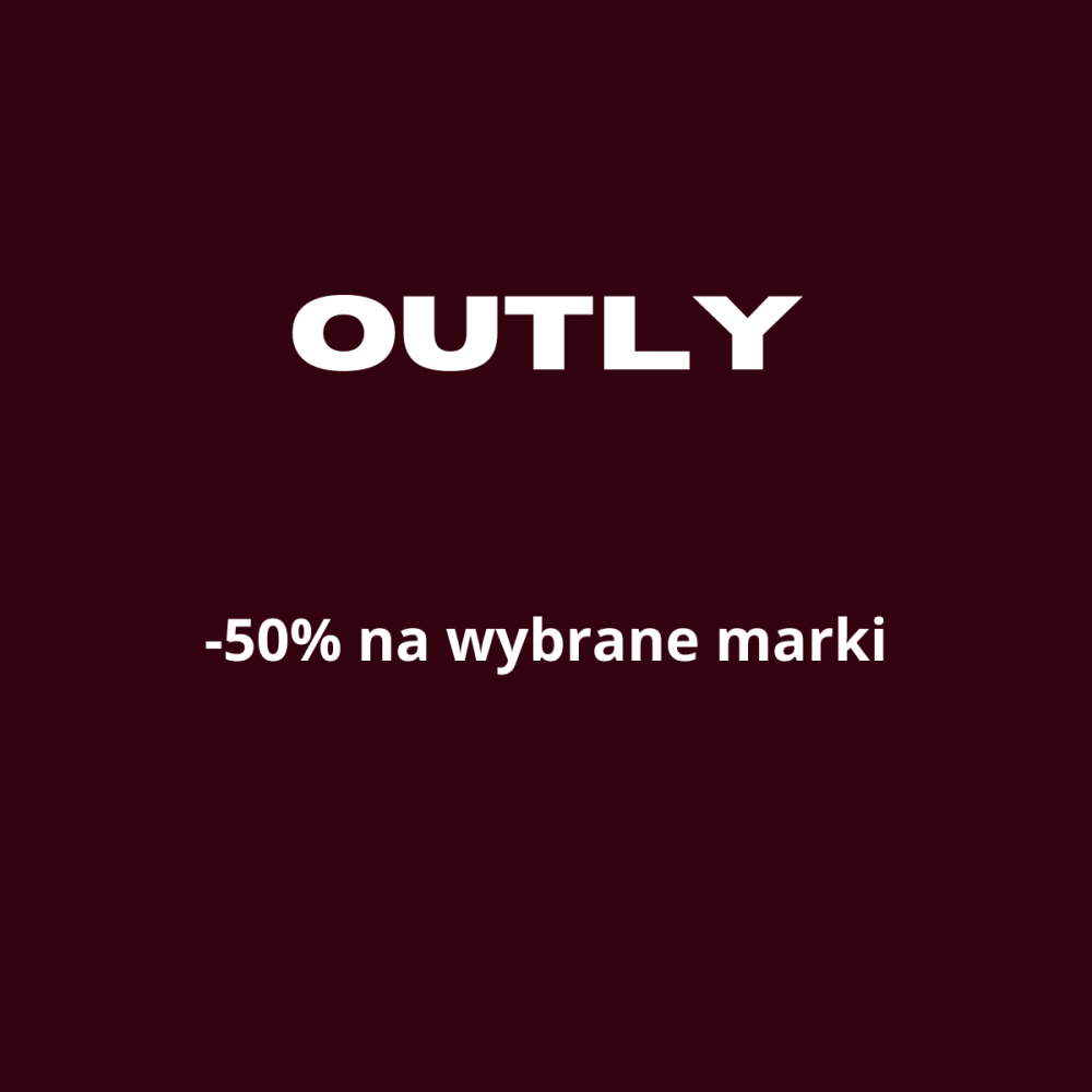 Logo OUTLY z informacją o rabacie -50%