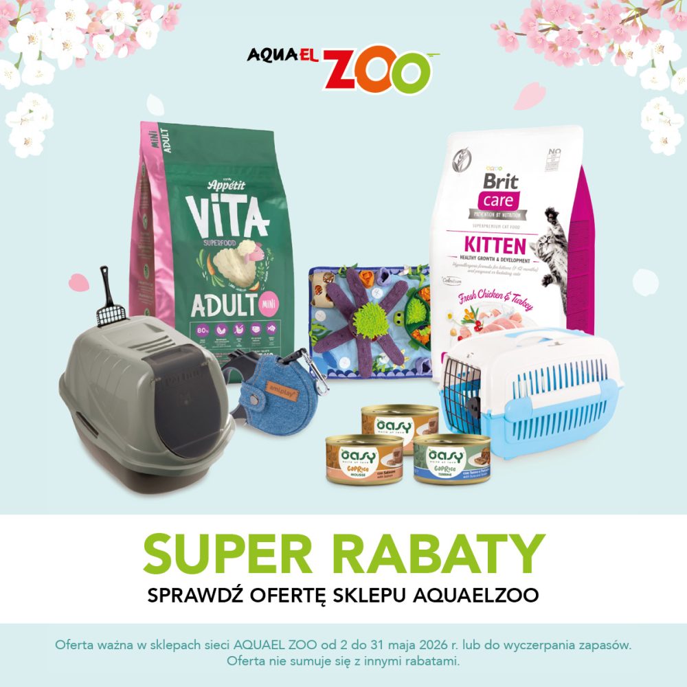 Produkty dla zwierząt AQUAEL ZOO karma zabawki