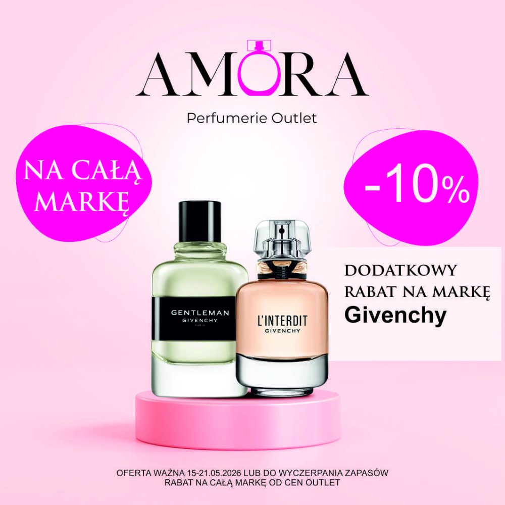 Perfumy Givenchy z dodatkowym rabatem w Amora Outlet.