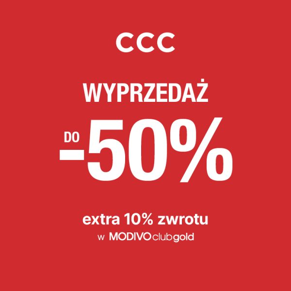 CCC wyprzedaż do -50% i 10% zwrotu Outlet Park Szczecin