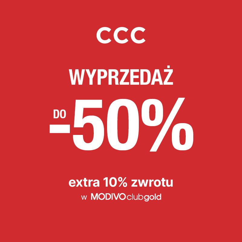 CCC wyprzedaż do -50% i 10% zwrotu Outlet Park Szczecin