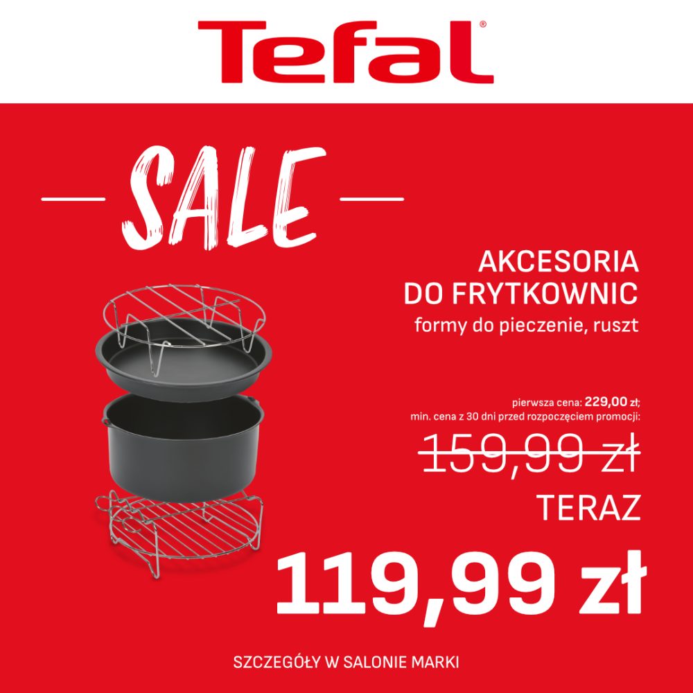 Akcesoria do frytkownic Tefal od 119,99 zł w Outlet Park Szczecin