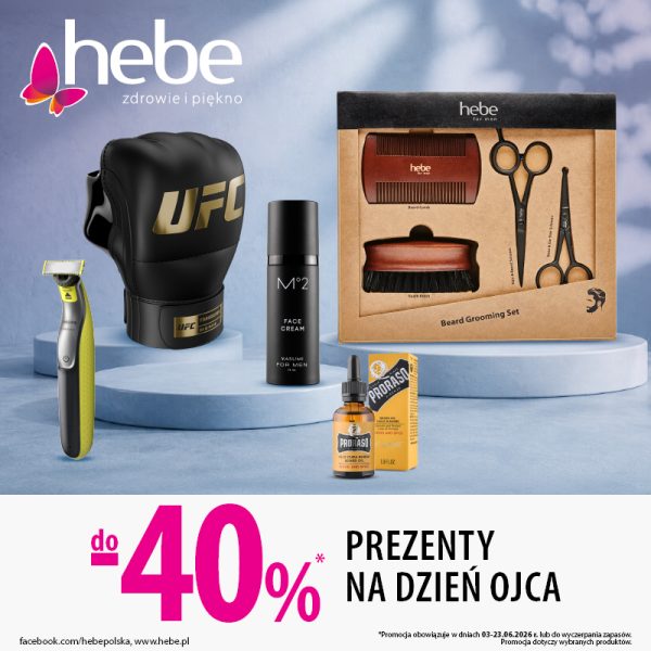 Hebe prezenty Dzień Ojca rabat Outlet Park Szczecin