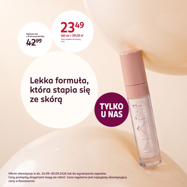 Korektor do twarzy NAM Pro Shaping za 23,49 zł z oznaczeniem Tylko u nas – promocja Rossmann w Outlet Park Szczecin